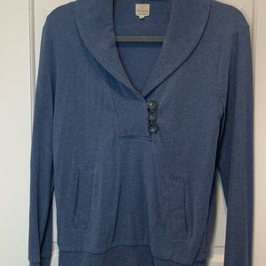 Banana Republic Blue Henley Sweater- Size S